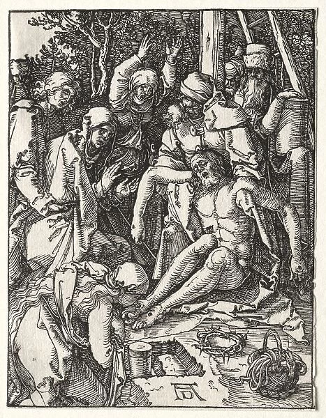 The Small Passion: Lamentation, c. 1509-1510. Creator: Albrecht Dürer (German, 1471-1528)