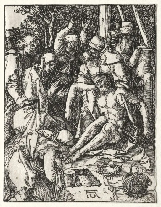 Framed Print : The Small Passion: Lamentation, c. 1509-1510. Creator: Albrecht Dürer (German, 1471-1528) Framed Print : The Small Passion: Lamentation, c. 1509-1510. Creator: Albrecht Dürer (German, 1471-1528)