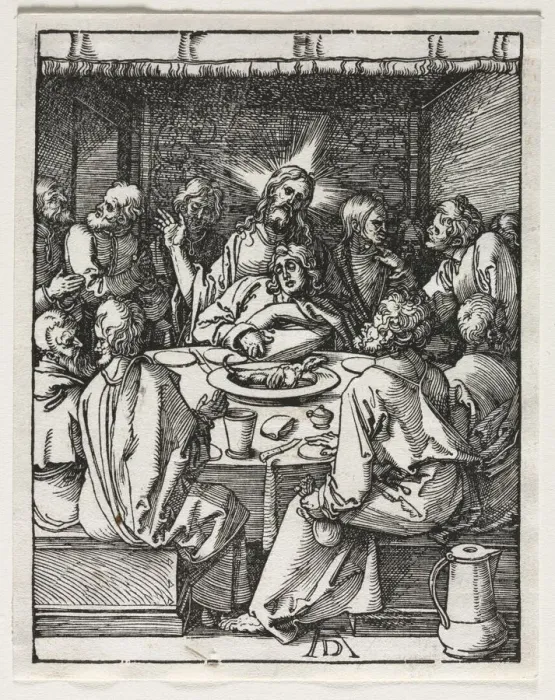 Framed Print : The Small Passion: The Last Supper. Creator: Albrecht Dürer (German, 1471-1528) Framed Print : The Small Passion: The Last Supper. Creator: Albrecht Dürer (German, 1471-1528)