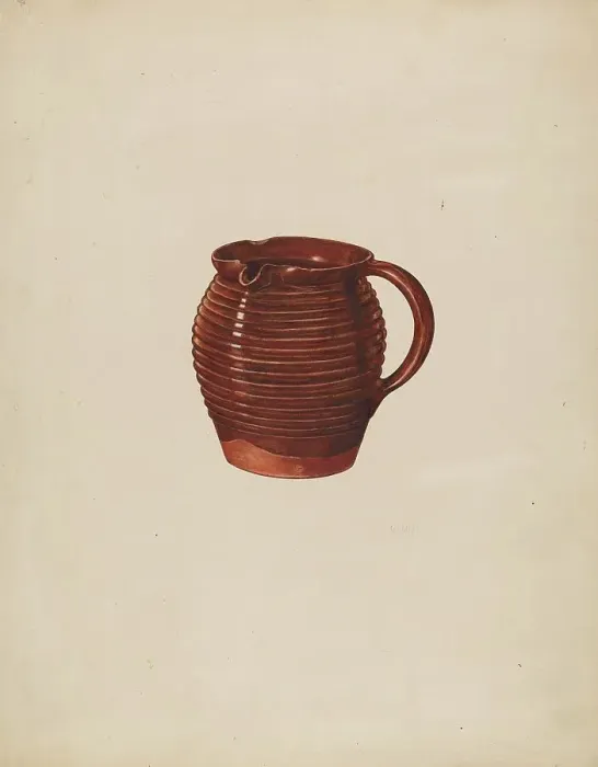 Framed Print : Small Pitcher, 1935 / 1942. Creator: William Schmidt Framed Print : Small Pitcher, 1935 / 1942. Creator: William Schmidt