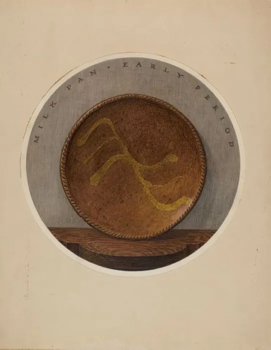 Framed Print : Small Plate or Saucer, c. 1937. Creator: John Matulis Framed Print : Small Plate or Saucer, c. 1937. Creator: John Matulis