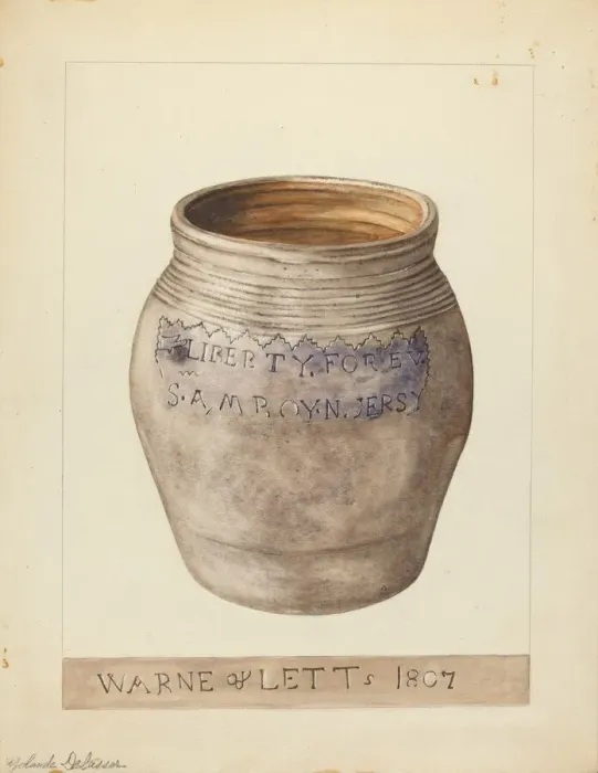 Framed Print : Small Pot, c. 1953. Creator: Yolande Delasser Framed Print : Small Pot, c. 1953. Creator: Yolande Delasser