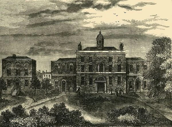 The Small-Pox Hospital, Kings Cross, in 1800, (c1876). Creator: Unknown