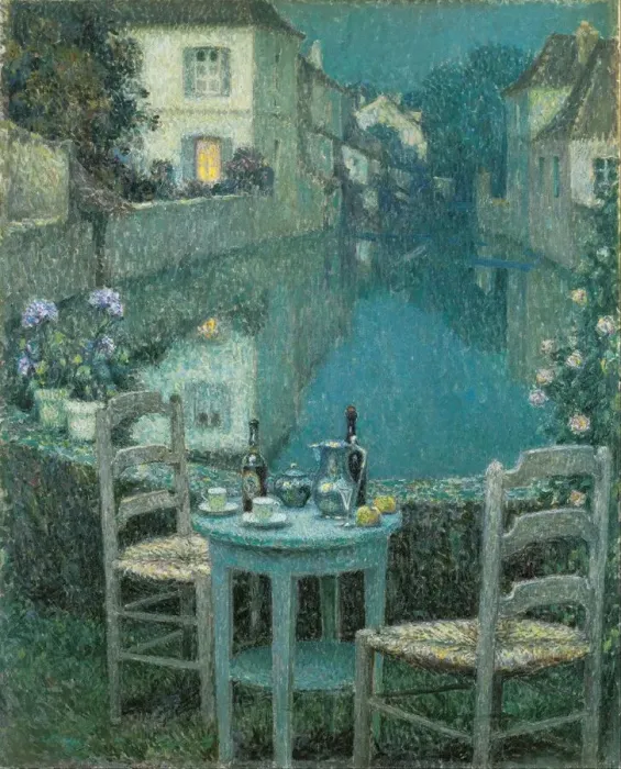 Framed Print : Small Table in Evening Dusk, 1921 Framed Print : Small Table in Evening Dusk, 1921
