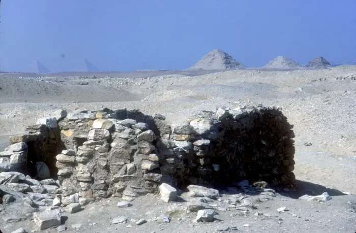 Framed Print : Small tomb near Step Pyramid, Saqqara, Egypt, c2600 BC. Artist: Imhotep Framed Print : Small tomb near Step Pyramid, Saqqara, Egypt, c2600 BC. Artist: Imhotep