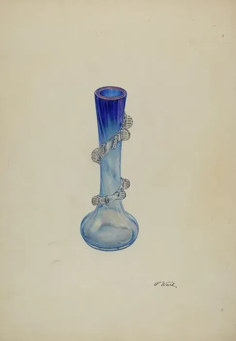 Framed Print : Small Vase, c. 1938. Creator: Paul Ward Framed Print : Small Vase, c. 1938. Creator: Paul Ward