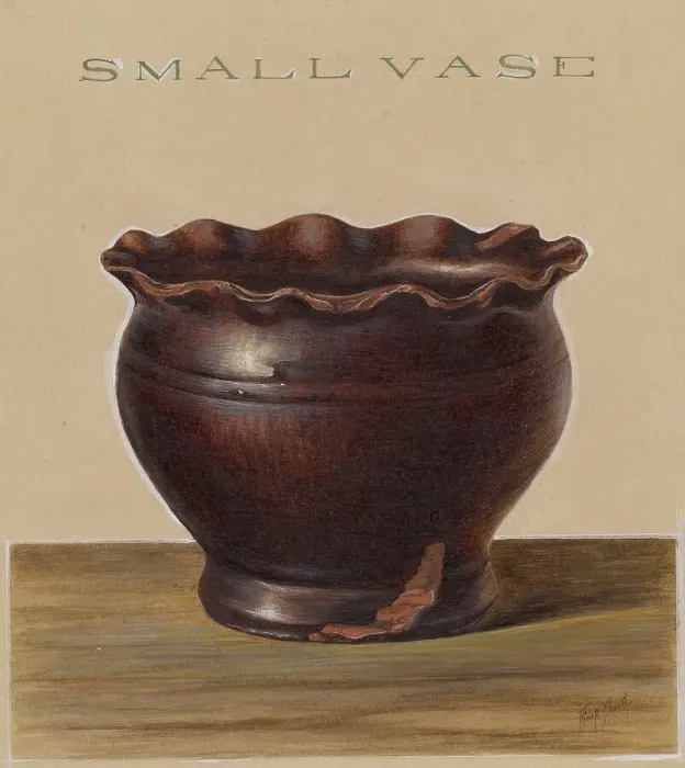 Framed Print : Small Vase, c. 1939. Creator: Philip Smith Framed Print : Small Vase, c. 1939. Creator: Philip Smith