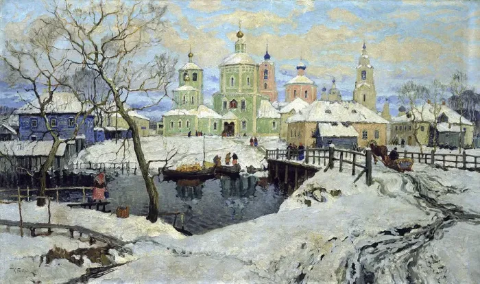 Framed Print : Small Village Torzhok, 1917. Artist: Konstantin Ivanovich Gorbatov Framed Print : Small Village Torzhok, 1917. Artist: Konstantin Ivanovich Gorbatov