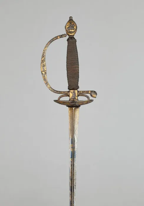 Framed Print : Smallsword, Paris, 1770 / 80. Creator: Aubry Le Jeune Framed Print : Smallsword, Paris, 1770 / 80. Creator: Aubry Le Jeune