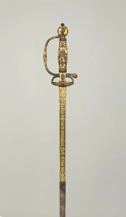 Framed Print : Smallsword Presented by the City of Paris to Commandant Ildefonse Fave, French Framed Print : Smallsword Presented by the City of Paris to Commandant Ildefonse Fave, French