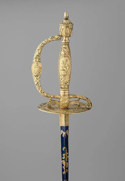 Smallsword with Scabbard and Case, British, London, hallmarked for 1798-99