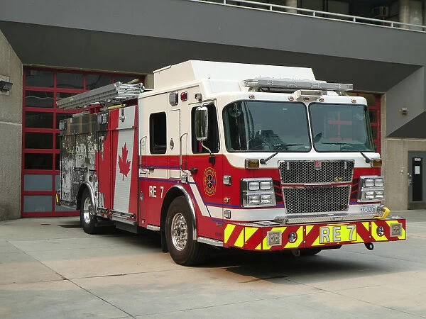 Smeal Fire appliance, Vancouver, British Columbia, Canada 2018. Creator: Unknown