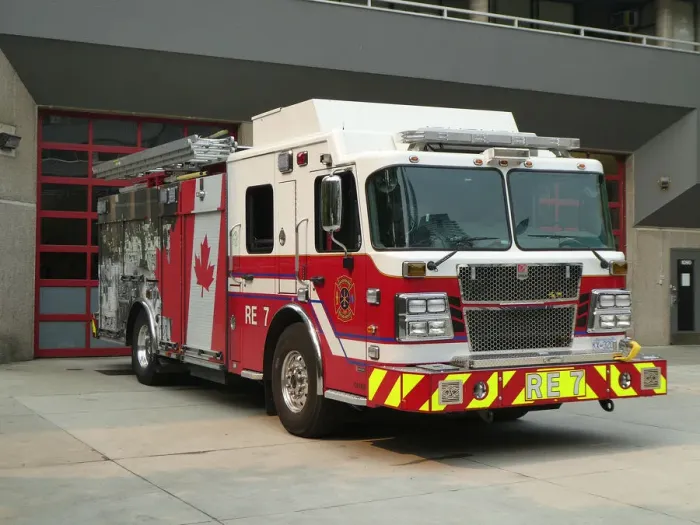 Framed Print : Smeal Fire appliance, Vancouver, British Columbia, Canada 2018. Creator: Unknown Framed Print : Smeal Fire appliance, Vancouver, British Columbia, Canada 2018. Creator: Unknown