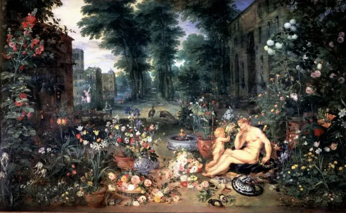 Framed Print : The Smell, 1617, oil by Jan Brueguel Framed Print : The Smell, 1617, oil by Jan Brueguel