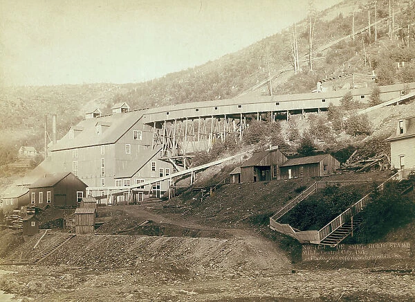 De Smet Gold Stamp Mill, Central City, Dak, 1888. Creator: John C. H. Grabill