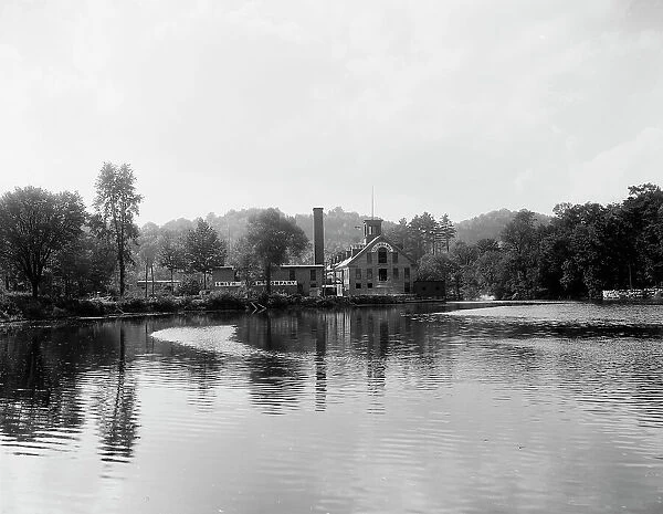 Smith Paper Mill (Columbia Mill, where first wood pulp paper was made), Lee, Mass. (c1911?). Creator: Unknown