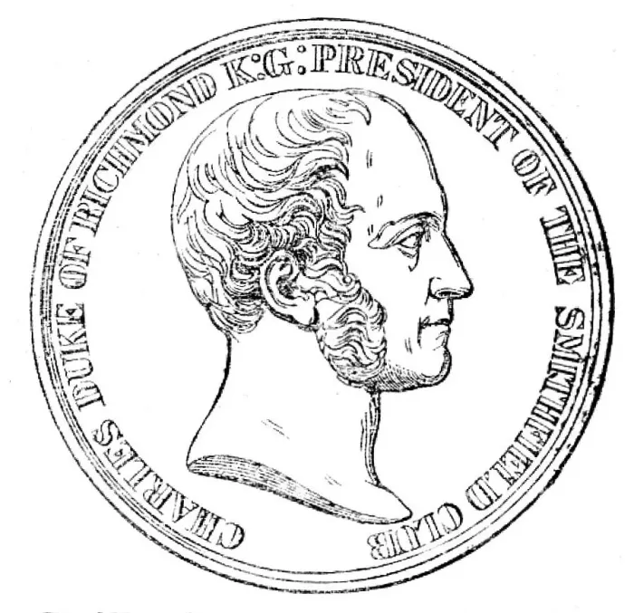 Framed Print : The Smithfield Club Medal: reverse, 1862. Creator: Unknown Framed Print : The Smithfield Club Medal: reverse, 1862. Creator: Unknown