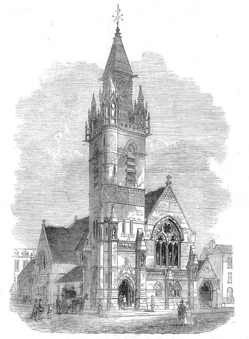 Framed Print : The Smithfield Martyrs Memorial Church, 1871. Creator: Unknown Framed Print : The Smithfield Martyrs Memorial Church, 1871. Creator: Unknown
