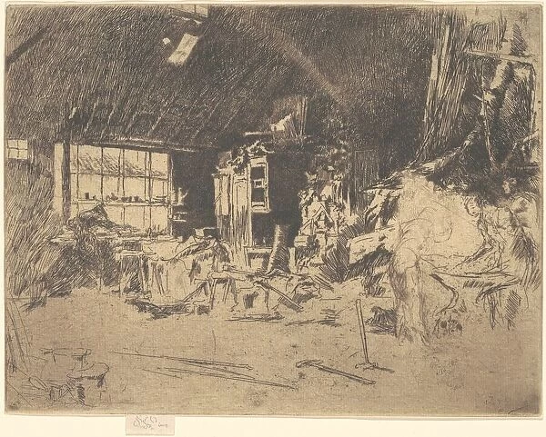 The Smithy, 1880. Creator: James Abbott McNeill Whistler