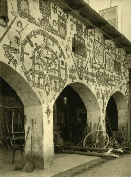 Framed Print : Smithy at Admont Abbey, Austria, c1935. Creator: Unknown Framed Print : Smithy at Admont Abbey, Austria, c1935. Creator: Unknown