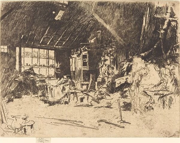 The Smithy, c. 1880. Creator: James Abbott McNeill Whistler