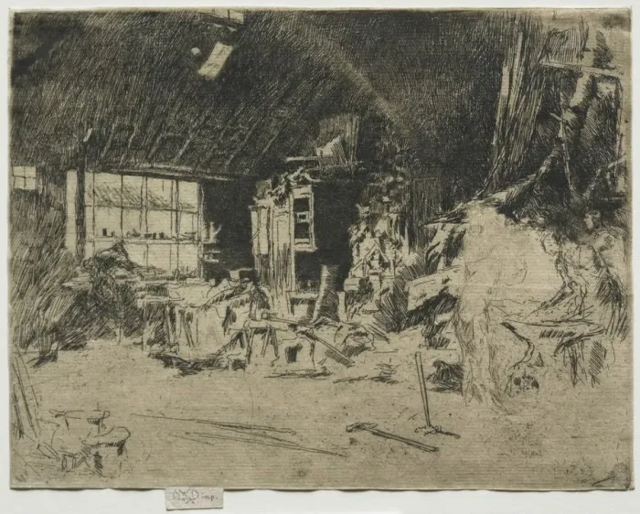Framed Print : The Smithy. Creator: James McNeill Whistler (American, 1834-1903) Framed Print : The Smithy. Creator: James McNeill Whistler (American, 1834-1903)