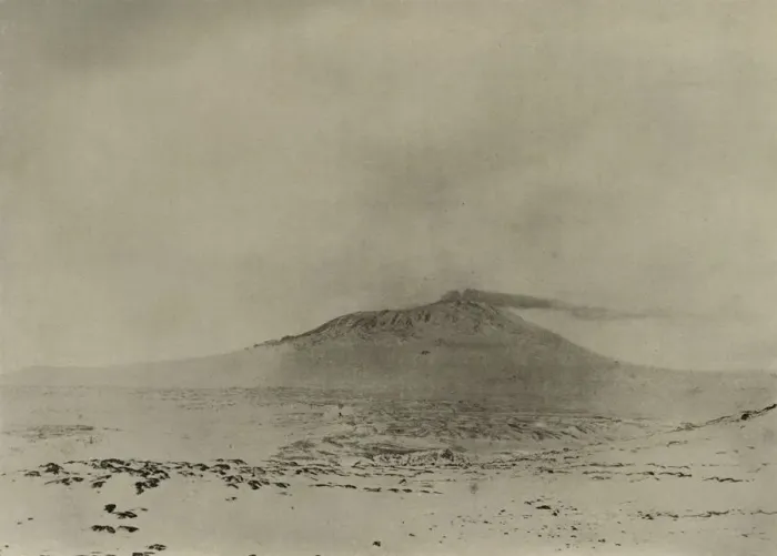 Framed Print : Smoke streaming from the Crater of Erebus, c1908, (1909) Framed Print : Smoke streaming from the Crater of Erebus, c1908, (1909)
