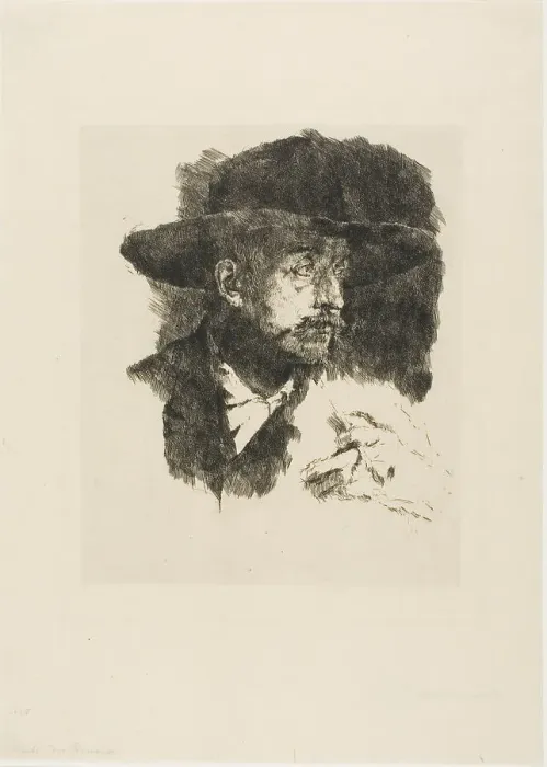 Framed Print : The Smoker, 1873 / 74. Creator: Wilhelm Maria Hubertus Leibl Framed Print : The Smoker, 1873 / 74. Creator: Wilhelm Maria Hubertus Leibl