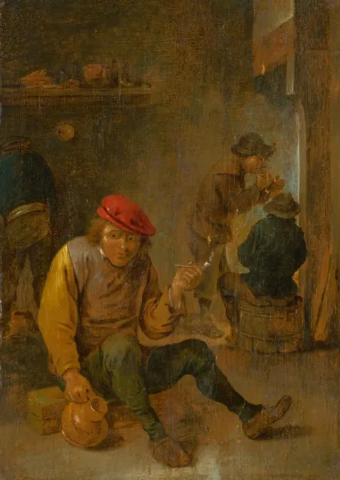 Framed Print : A smoker, c. 1650. Creator: Teniers, David, the Younger (1610-1690) Framed Print : A smoker, c. 1650. Creator: Teniers, David, the Younger (1610-1690)