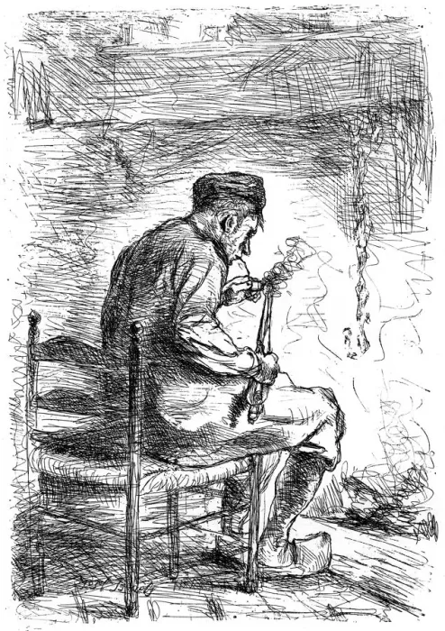 Framed Print : The Smoker, c1880-1882. Artist: Jozef Israels Framed Print : The Smoker, c1880-1882. Artist: Jozef Israels