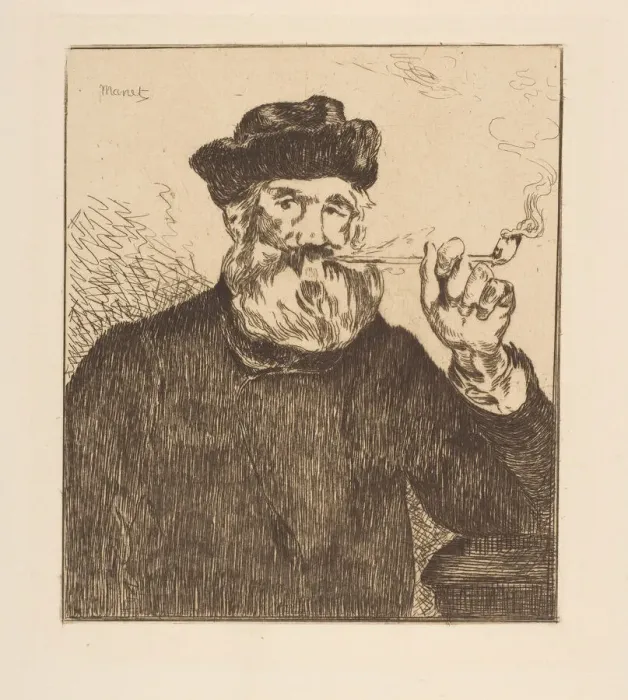 Framed Print : The Smoker. Creator: Edouard Manet Framed Print : The Smoker. Creator: Edouard Manet