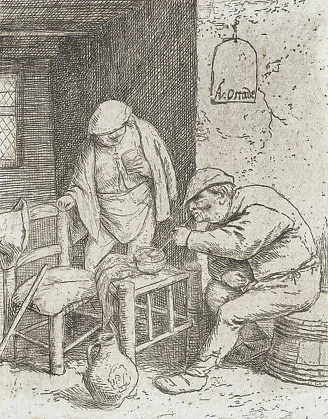 The Smoker and the Drinker, c1682. Creator: Adriaen van Ostade
