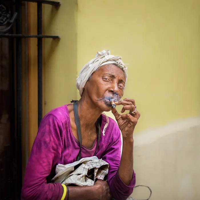 Framed Print : A Smoking Woman. Creator: Dorte Verner Framed Print : A Smoking Woman. Creator: Dorte Verner