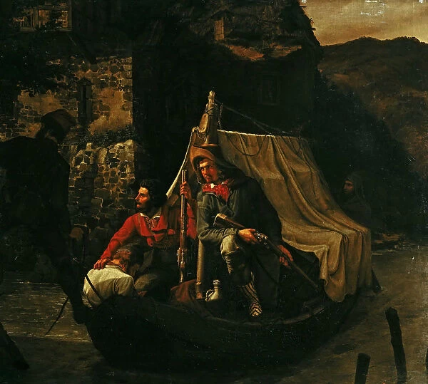 The smugglers, 1830. Creator: Ebers, Emil (1807-1884)