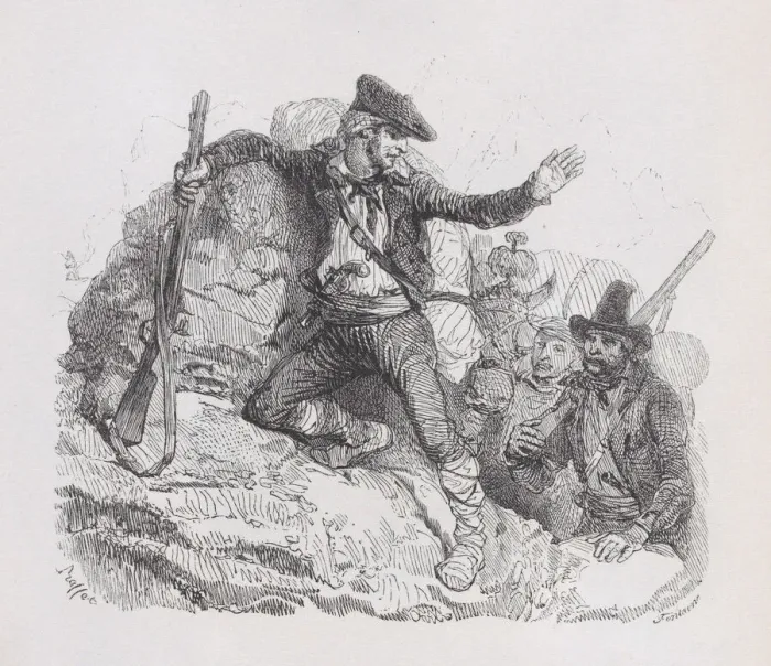 Framed Print : The Smugglers, from The Complete Works of Beranger, 1836 Framed Print : The Smugglers, from The Complete Works of Beranger, 1836