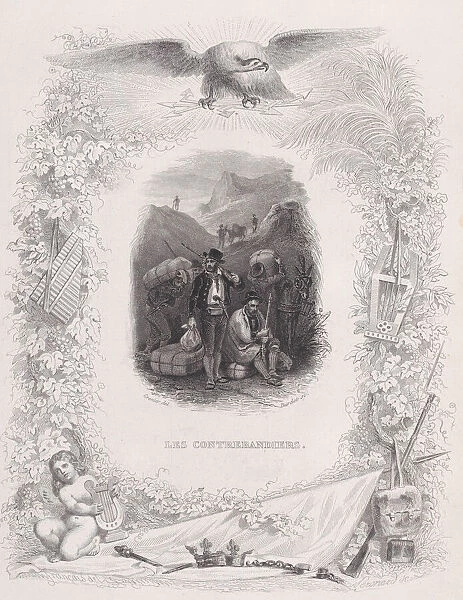 The Smugglers, from The Songs of Beranger, 1829. Creators: Melchior Peronard