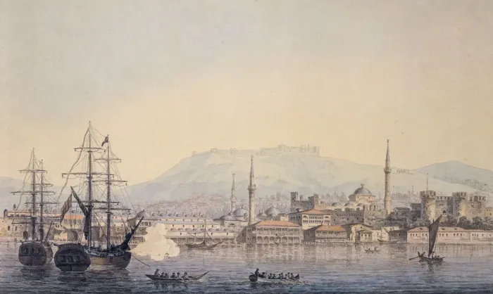 Framed Print : Smyrna, 1820. Artist: Maxim Vorobyov