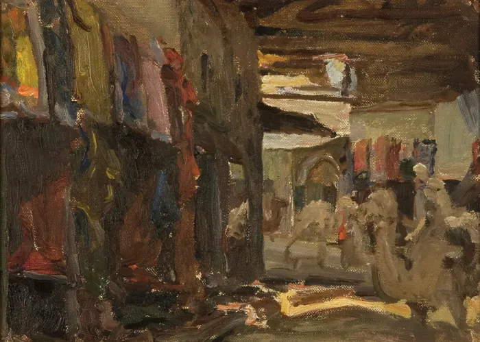 Framed Print : Smyrna (Bazaar), 1910. Creator: Jan Ciaglinski Framed Print : Smyrna (Bazaar), 1910. Creator: Jan Ciaglinski