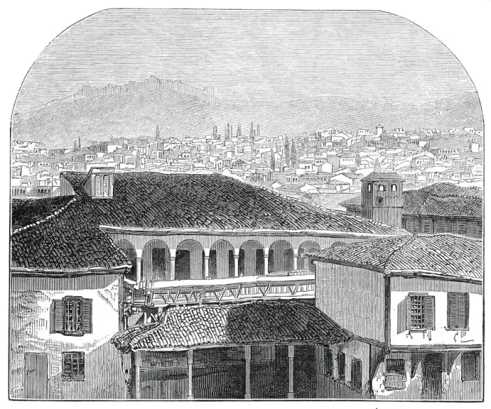 Framed Print : Smyrna, from a daguerreotype taken on the roof of the Governors House, 1845 Framed Print : Smyrna, from a daguerreotype taken on the roof of the Governors House, 1845
