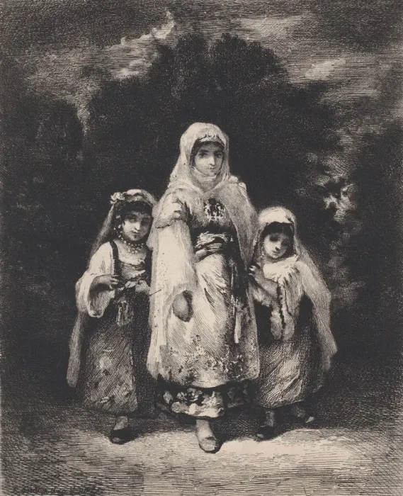 Framed Print : Smyrniotes, 1873. Creator: Emile Boilvin Framed Print : Smyrniotes, 1873. Creator: Emile Boilvin