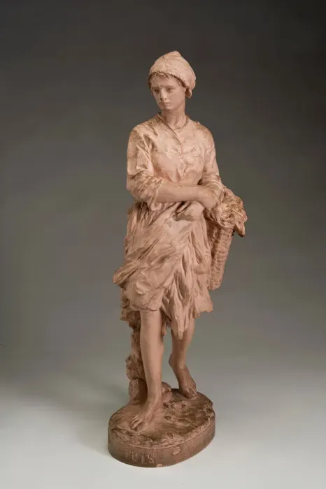 Framed Print : Snail Fishergirl from Puys, 1872. Creator: Jean-Baptiste Carpeaux Framed Print : Snail Fishergirl from Puys, 1872. Creator: Jean-Baptiste Carpeaux