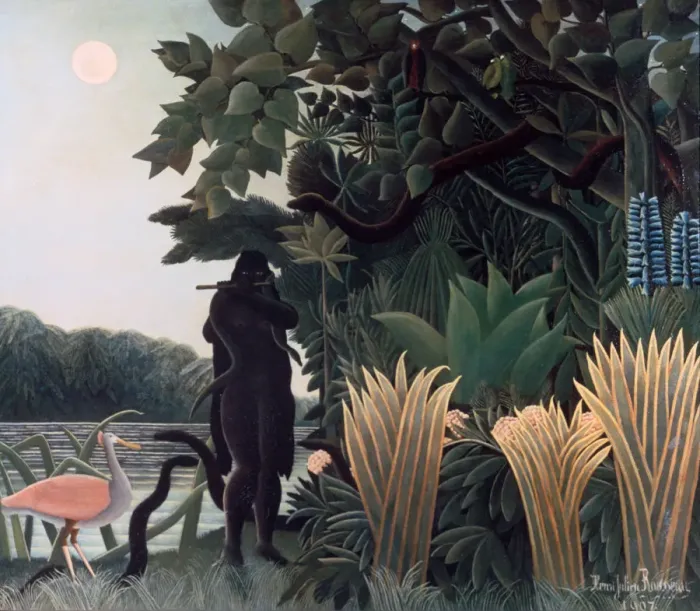 Framed Print : The Snake Charmer, 1907. Artist: Henri Rousseau Framed Print : The Snake Charmer, 1907. Artist: Henri Rousseau