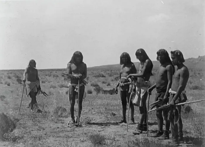 Framed Print : Snake gathering [C]-Hopi, c1907. Creator: Edward Sheriff Curtis