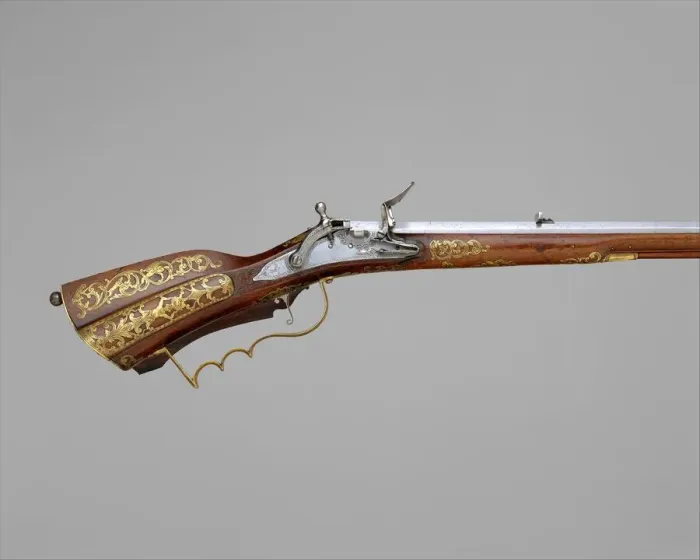 Framed Print : Snaphaunce Hunting Rifle, Swedish, Stockholm, dated 1722. Creator: Jonas Schertiger Framed Print : Snaphaunce Hunting Rifle, Swedish, Stockholm, dated 1722. Creator: Jonas Schertiger