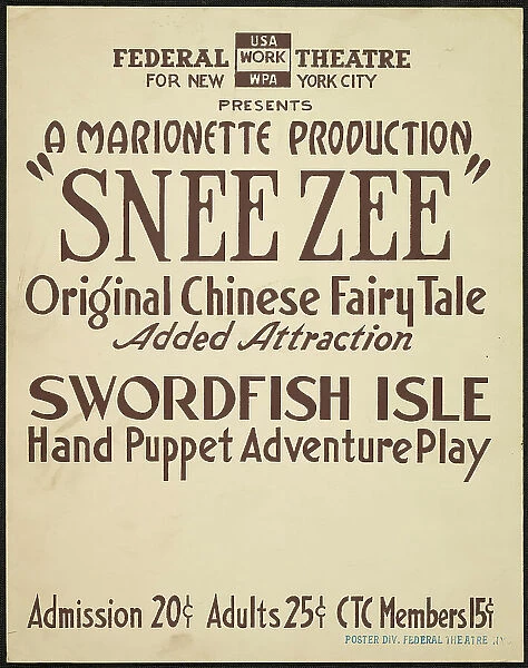Snee Zee, New York, 1936. Creator: Unknown