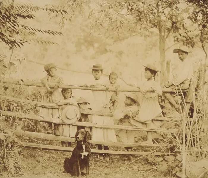 Framed Print : Snicker's Gap. Watching the stage go by, between 1900 and 1901. Creator: Frances Benjamin Johnston Framed Print : Snicker's Gap. Watching the stage go by, between 1900 and 1901. Creator: Frances Benjamin Johnston