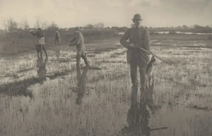 Framed Print : Snipe-Shooting, 1886. Creators: Dr Peter Henry Emerson, Thomas Frederick Goodall Framed Print : Snipe-Shooting, 1886. Creators: Dr Peter Henry Emerson, Thomas Frederick Goodall