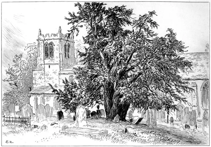 Framed Print : Snitterfield church, Snitterfield, Warwickshire, 1885. Artist: Edward Hull Framed Print : Snitterfield church, Snitterfield, Warwickshire, 1885. Artist: Edward Hull