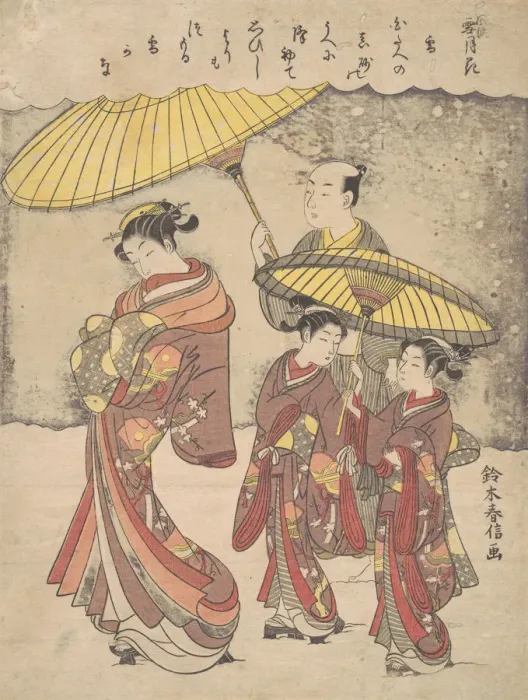 Framed Print : Snow, ca. 1769. ca. 1769. Creator: Suzuki Harunobu Framed Print : Snow, ca. 1769. ca. 1769. Creator: Suzuki Harunobu
