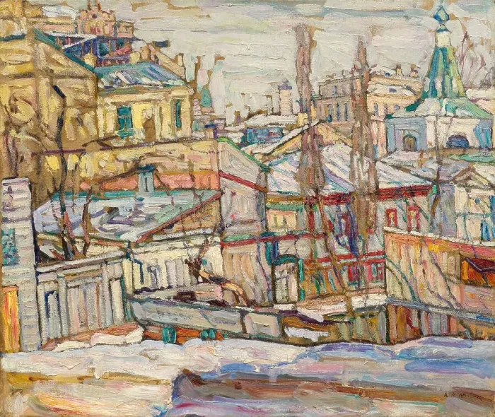 Framed Print : Snow, Kiev, c.1915. Creator: Manievich (Manevich), Abraham (Abram) (1883-1942) Framed Print : Snow, Kiev, c.1915. Creator: Manievich (Manevich), Abraham (Abram) (1883-1942)